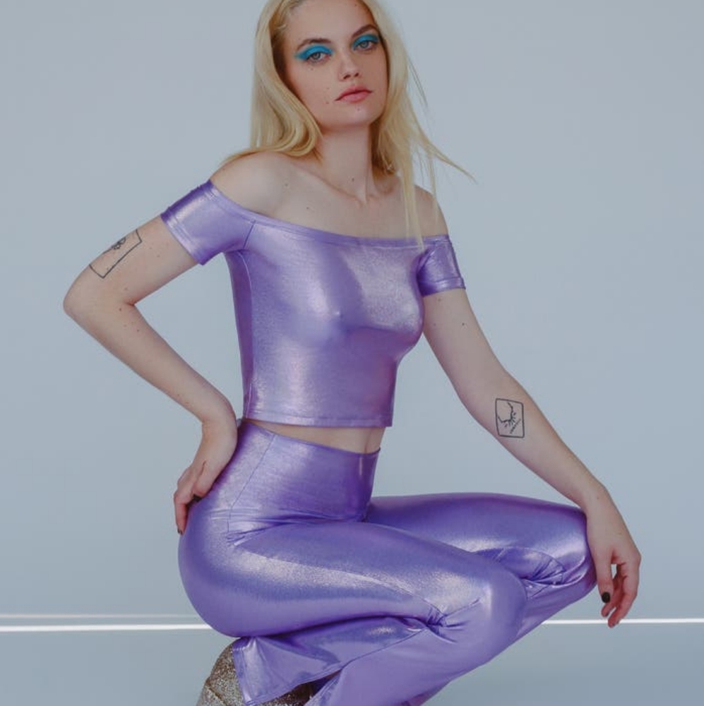 NEW Lavender Disco The Might Company Leggings